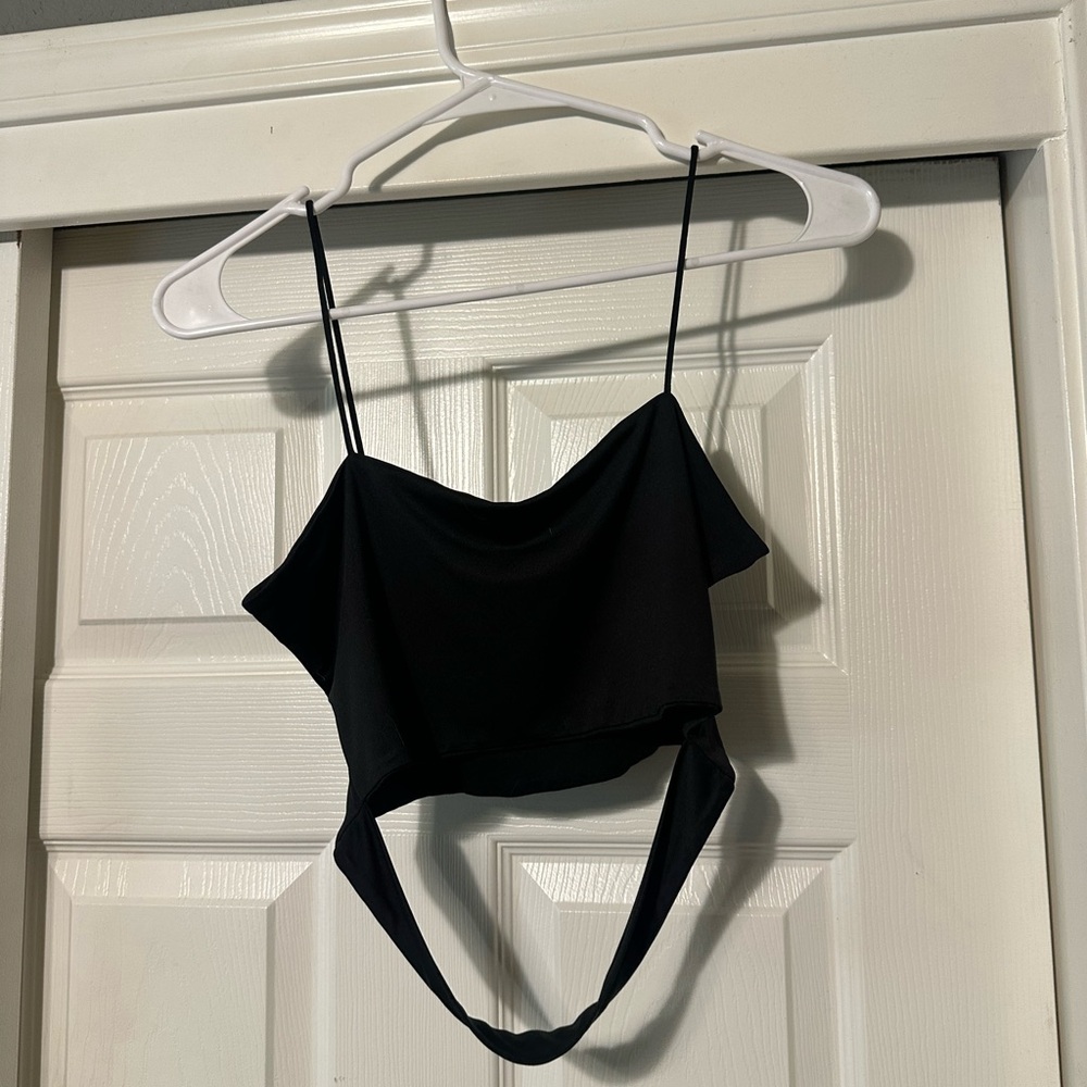 SHEIN Black Strappy Tank Top